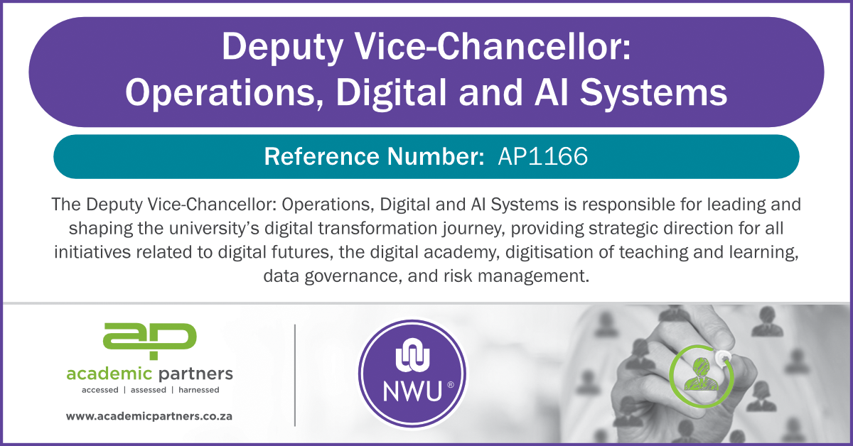 Deputy Vice-Chancellor: Operations, Digital and AI Systems